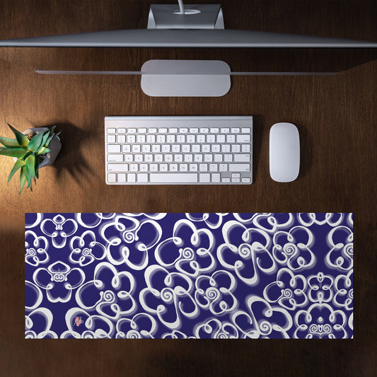 Daisies on Navy By Fifo Large Desk Pad