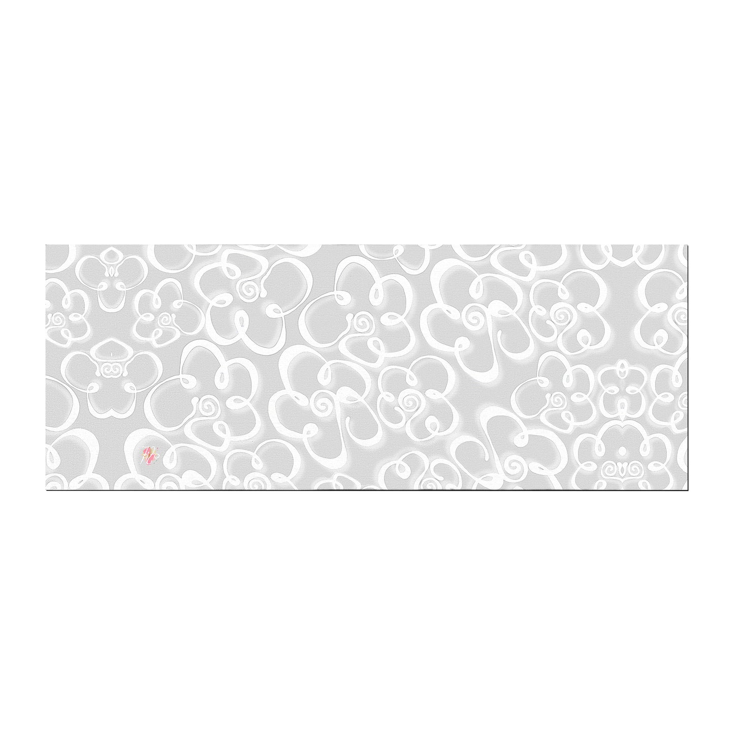 Daisies on Pale Grey By Fifo Large Desk Pad