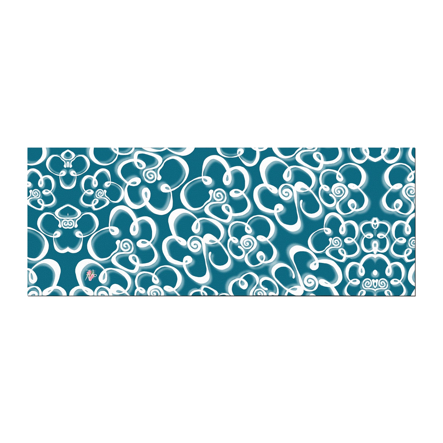 Daisies on Teal By Fifo Large Desk Pad