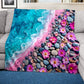 Daisy Pebble Beach Light Weight Fleece Blanket