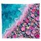 Daisy Pebble Beach Light Weight Fleece Blanket