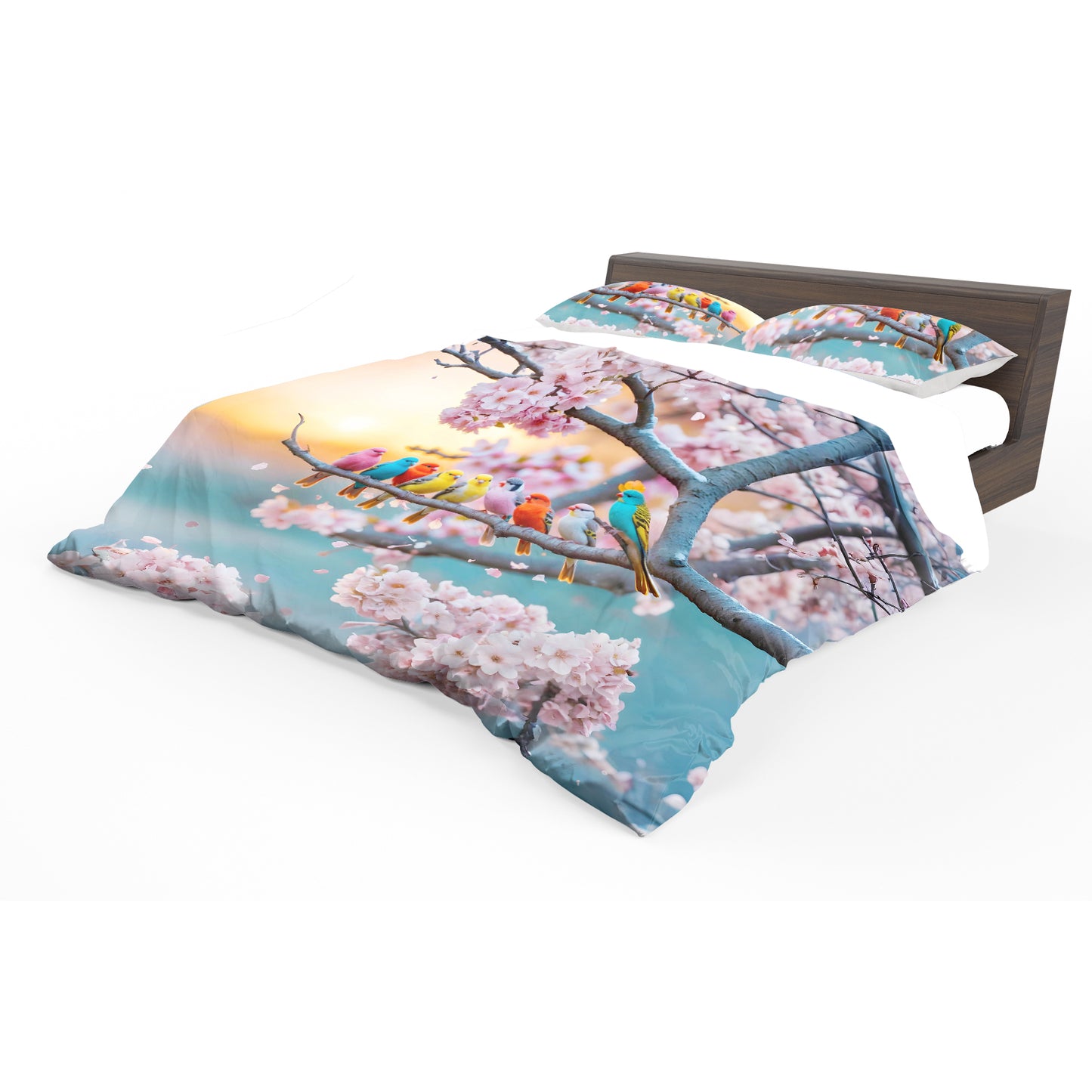Dancing Feathers Duvet Cover Set