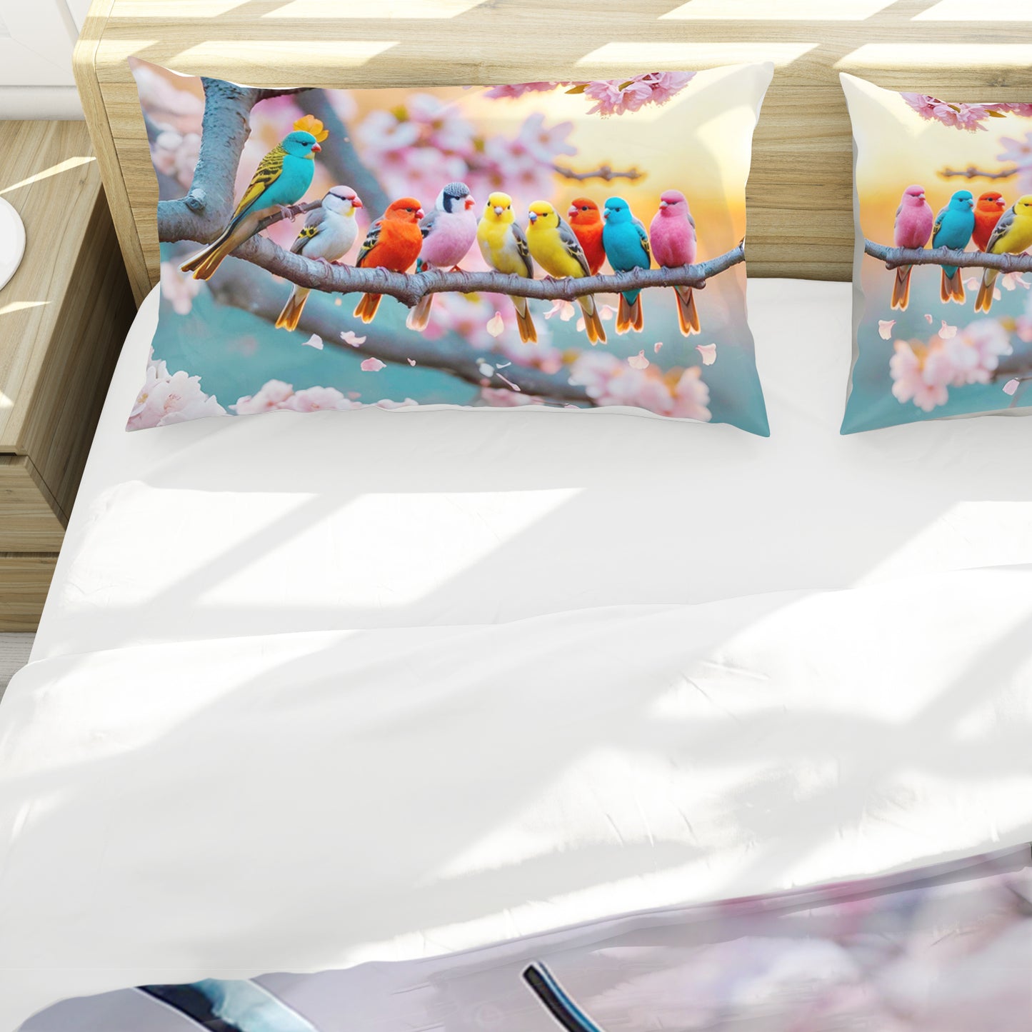 Dancing Feathers Duvet Cover Set
