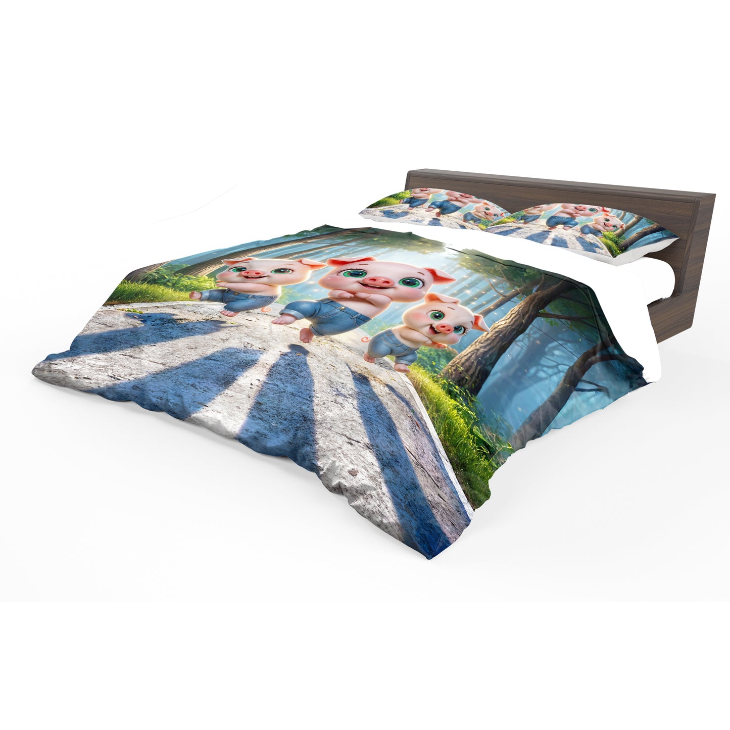 Dancing Piggys Kids Duvet Cover Set