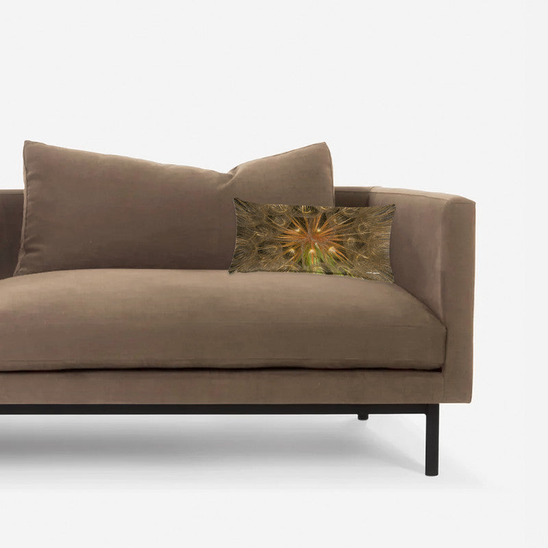 Dandelion Close Up Oblong Luxury Scatter by Annette Heymans