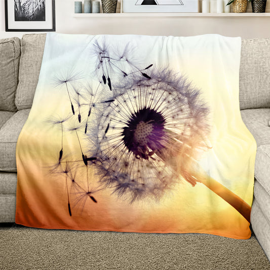 Dandelion Light Weight Fleece Blanket