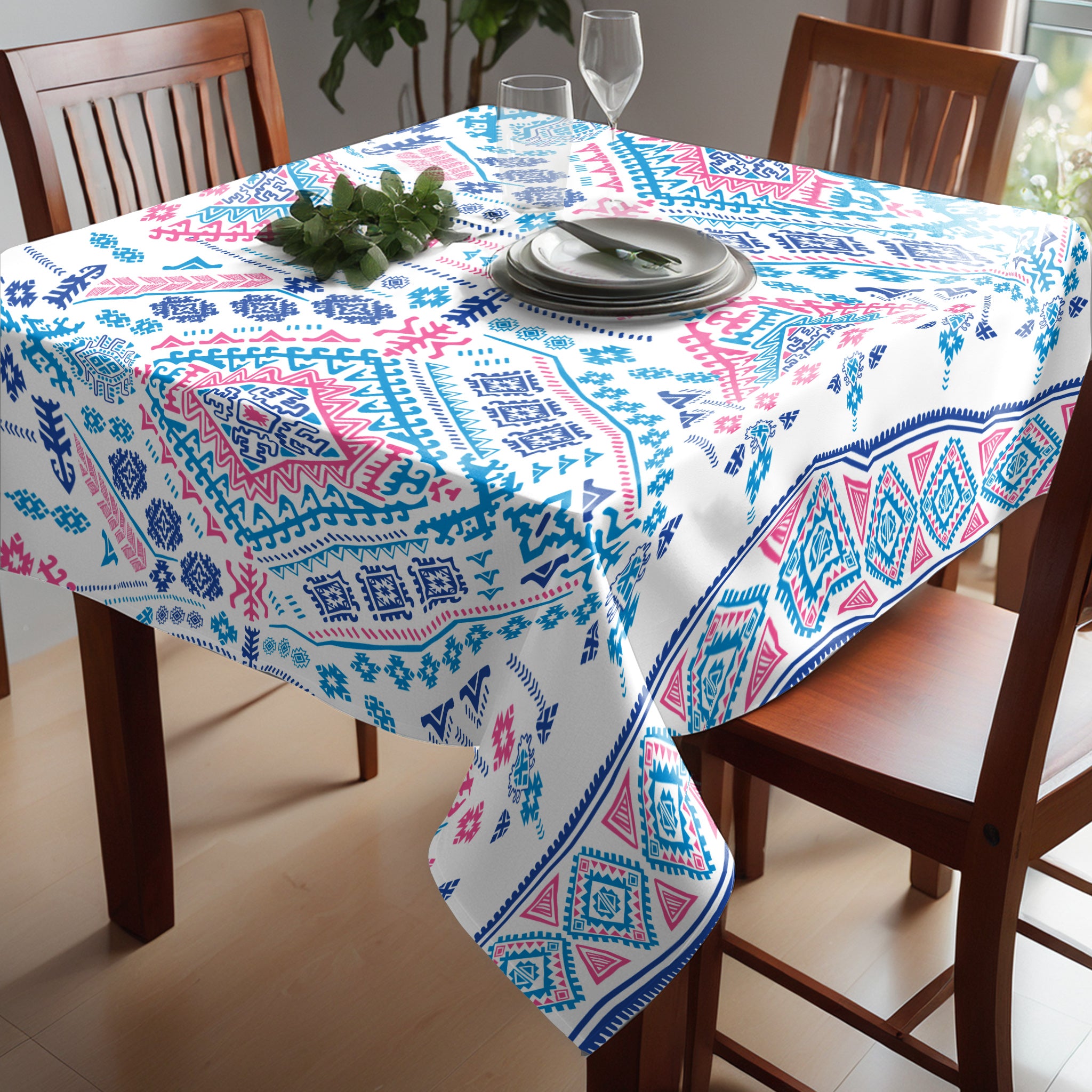 Square Tablecloth Pattern Danish Delight Square Tablecloth – Print with Passion Decor