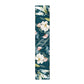 Dark Aqua Flowers Close Up Table Runner by Mark van Vuuren