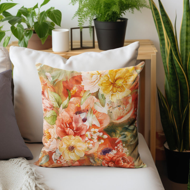Dark Peach and Yellow Flower Tone Luxury Scatter by Mark van Vuuren