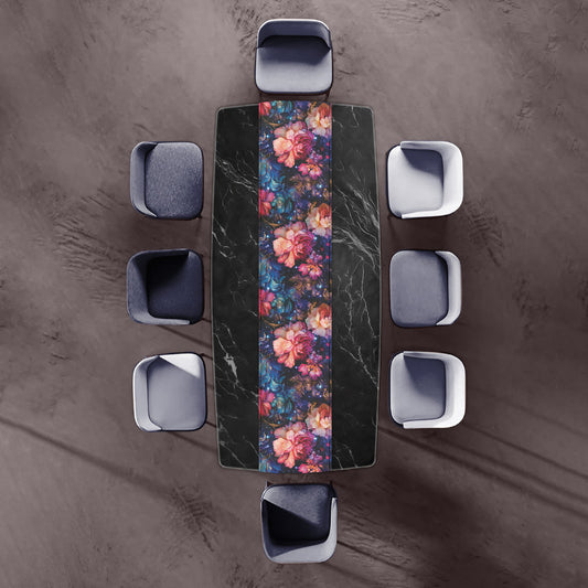 Dark Pink Roses Table Runner