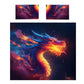 Dark Purple Dragon Duvet Cover Set by Wikus Schalkwyk