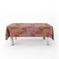 Dark Peach Zigzag Pattern Rectangle Tablecloth