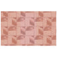 Dark Peach Zigzag Pattern Rectangle Tablecloth