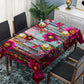 Dark Purple Blooming Daisey Rectangle Tablecloth