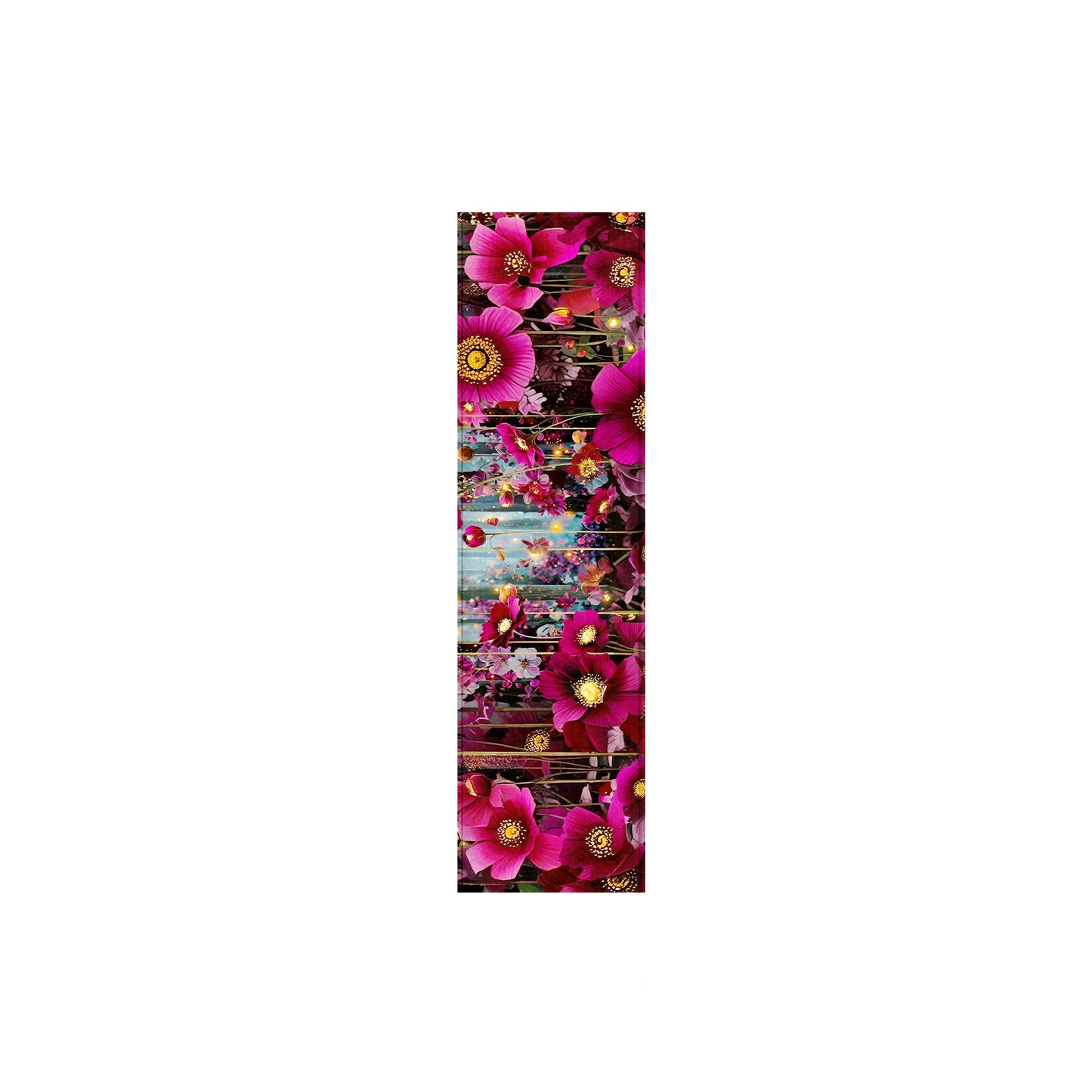 Dark Purple Blooming Daisy 160cm Table Runner