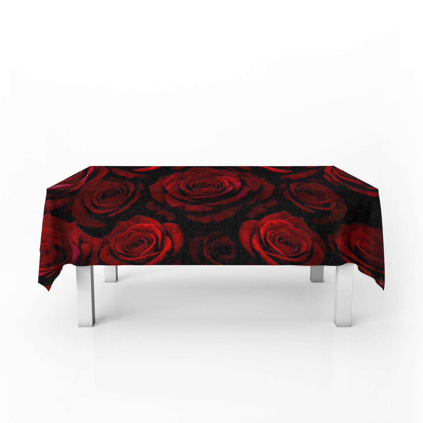 Dark Rose Garden Rectangle Tablecloth by Nathan Pieterse