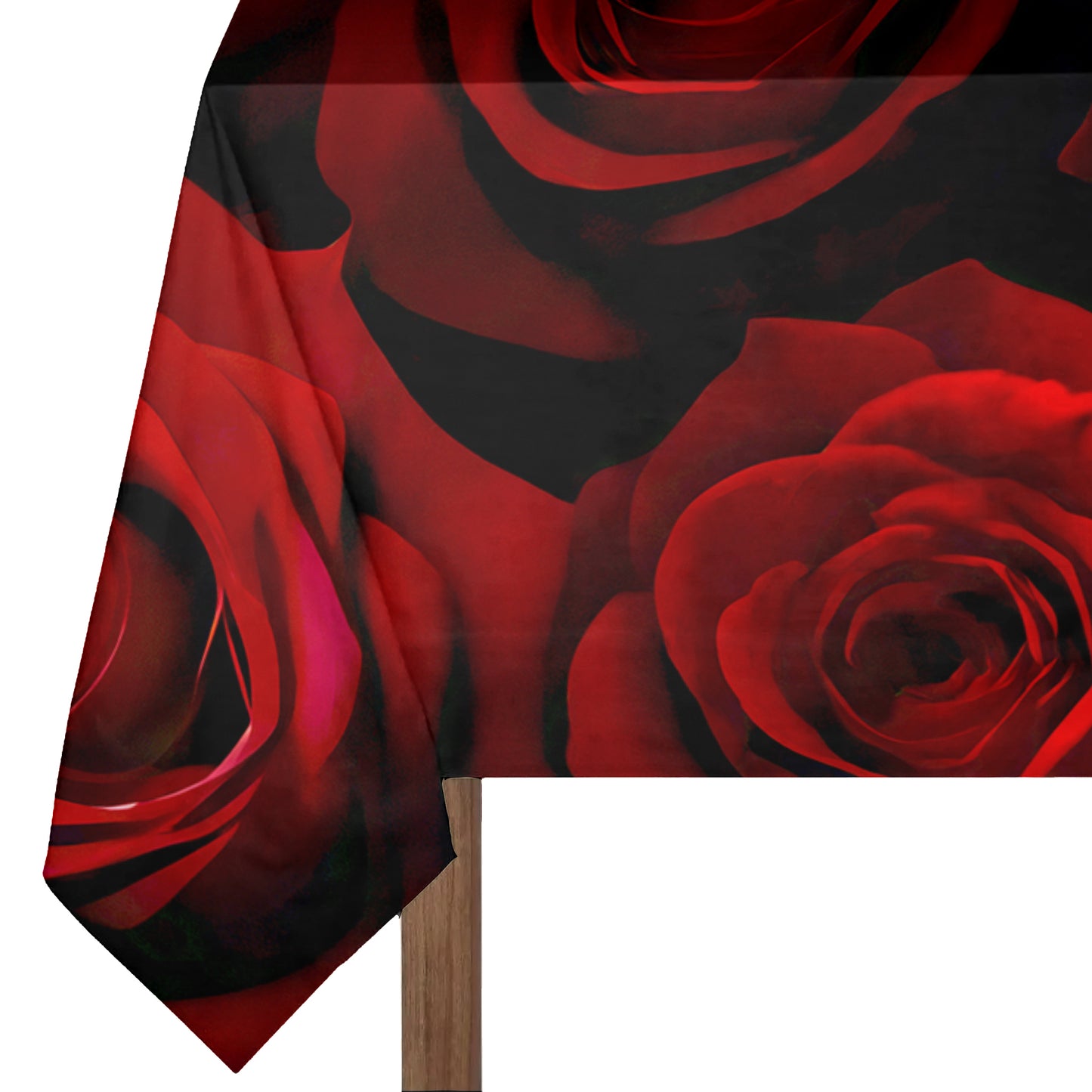 Dark Rose Garden Rectangle Tablecloth by Nathan Pieterse