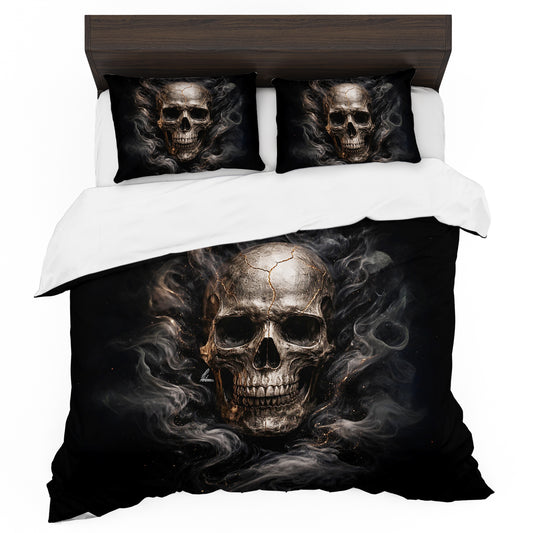 Dark Skull Duvet Cover Set by Nathan Pieterse