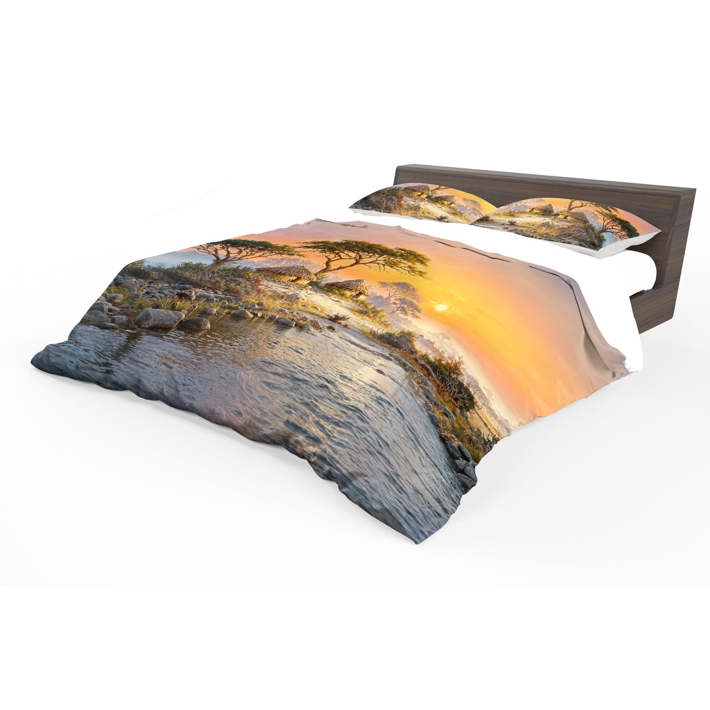 Dawn In The Savanna Duvet Cover Set