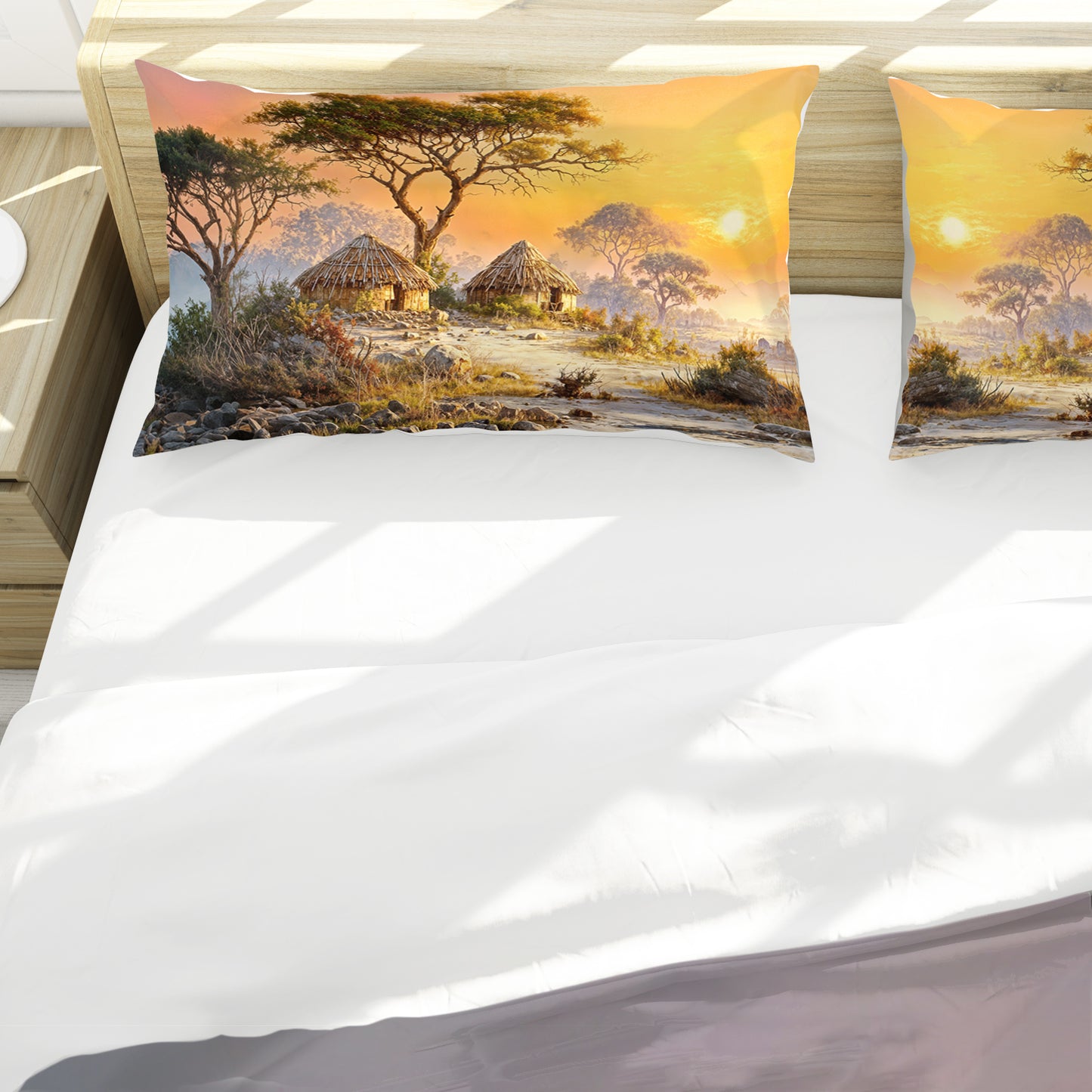 Dawn In The Savanna Duvet Cover Set