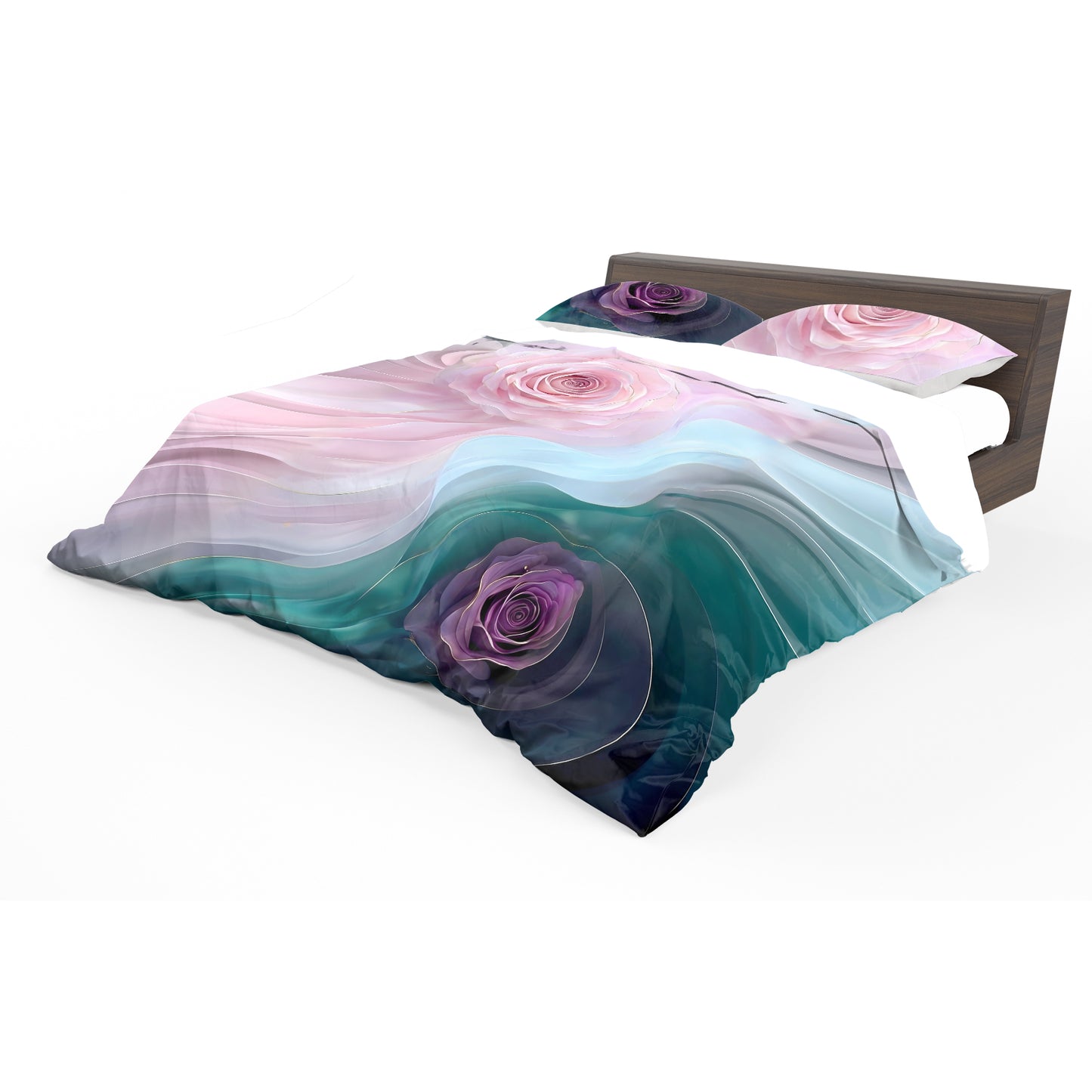 Dawn and Dusk Roses Duvet Cover Set