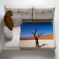 Sossusvlei Trees Desert Namibia Light Weight Fleece Blanket By Fanie Heymans
