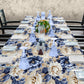 Decorative Blue Rose Pattern 3m Rectangle Tablecloth