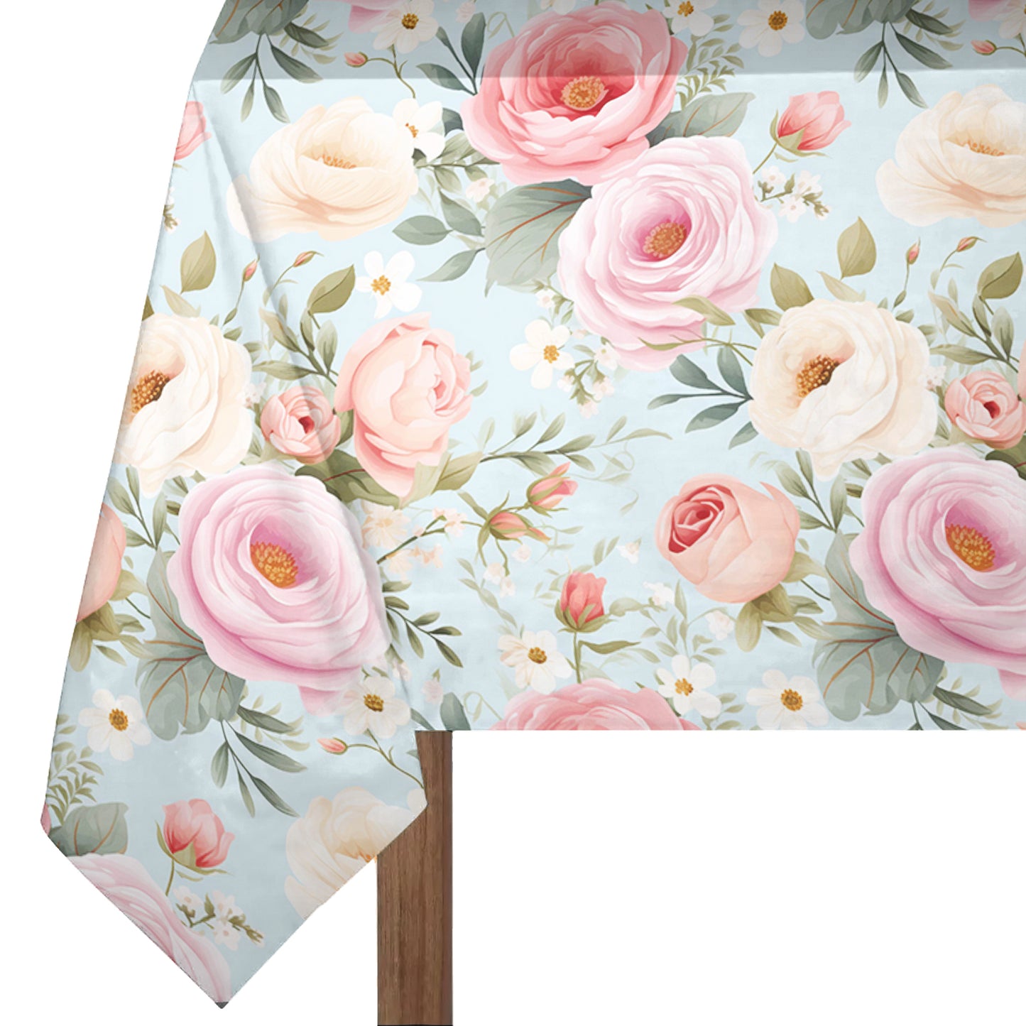 Decorative Rose Pattern 3m Rectangle Tablecloth