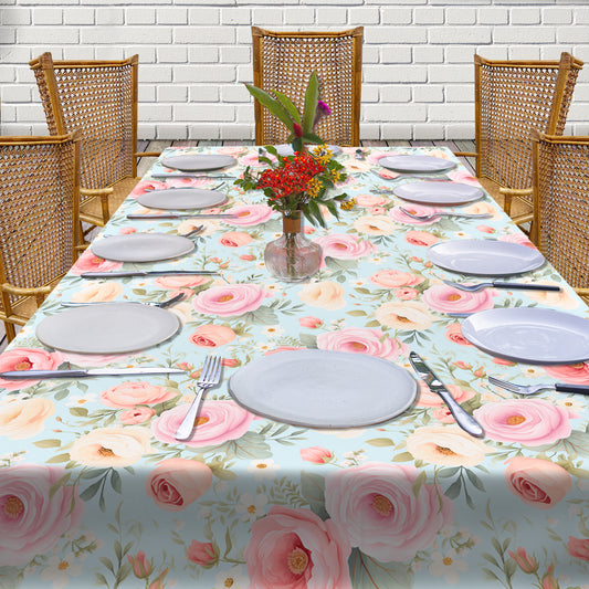 Decorative Rose Pattern 3m Rectangle Tablecloth