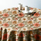 Deep Cream Peony Round Tablecloth