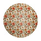 Deep Cream Peony Round Tablecloth