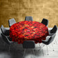 Deep Autumn Leaves Round Tablecloth