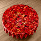 Deep Autumn Leaves Round Tablecloth