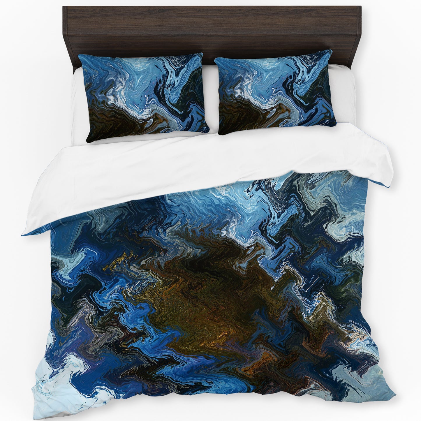 Deep Blue Duvet Cover Set