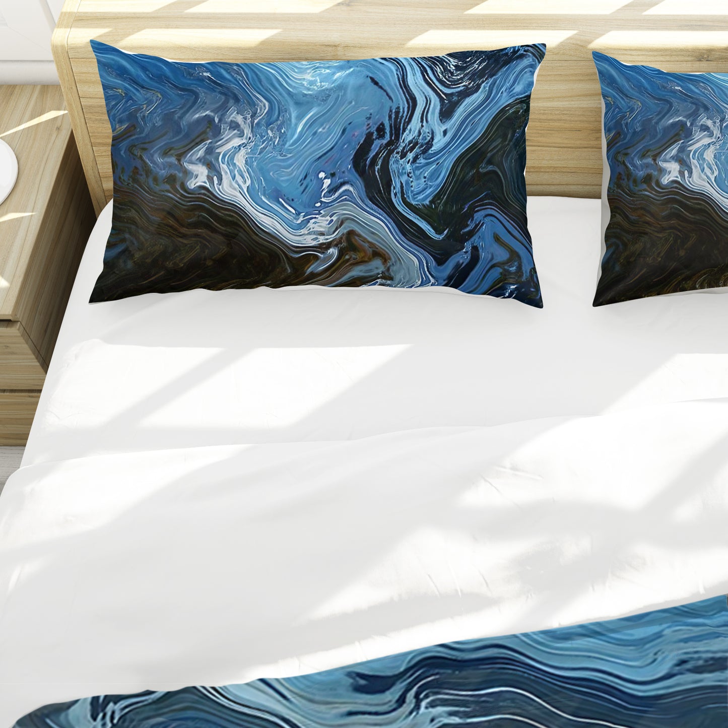 Deep Blue Duvet Cover Set