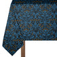 Deep Blue on Black 3m Rectangle Tablecloth