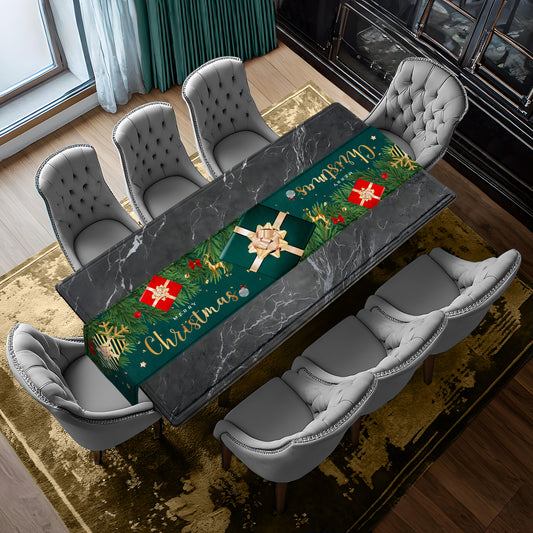 Deep Green Christmas Table Runner