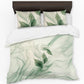 Deep Green Leaves Duvet Cover Set