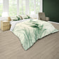 Deep Green Leaves Duvet Cover Set