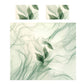 Deep Green Leaves Duvet Cover Set