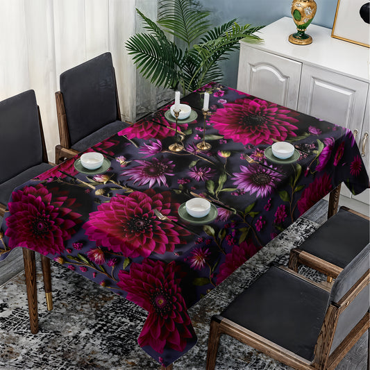 Deep Red Beauty Rectangle Tablecloth