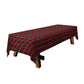 Deep Red Checkered Pattern 3m Rectangle Tablecloth