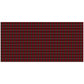 Deep Red Checkered Pattern 3m Rectangle Tablecloth