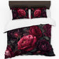 Deep Red Roses Duvet Cover Set by Wikus Schalkwyk