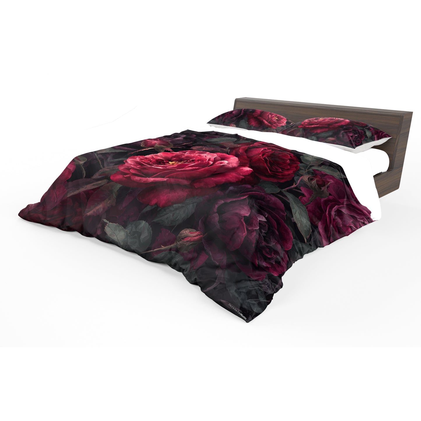 Deep Red Roses Duvet Cover Set by Wikus Schalkwyk