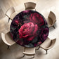 Deep Red Roses Round Tablecloth by Wikus Schalkwyk