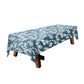 Deep Sage Green with White Floral Pattern 3m Rectangle Tablecloth