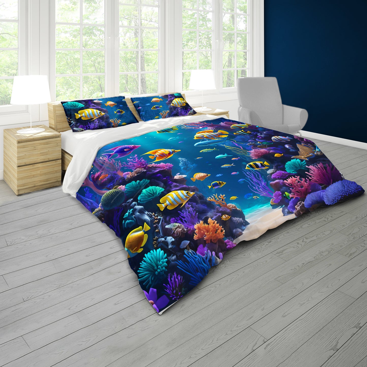 Deep Sea Team Meeting Duvet Cover Set