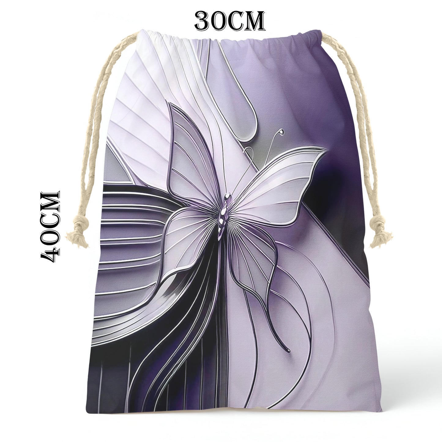 Deep Violet Butterfly Wings Gift Bag (Set of 2)