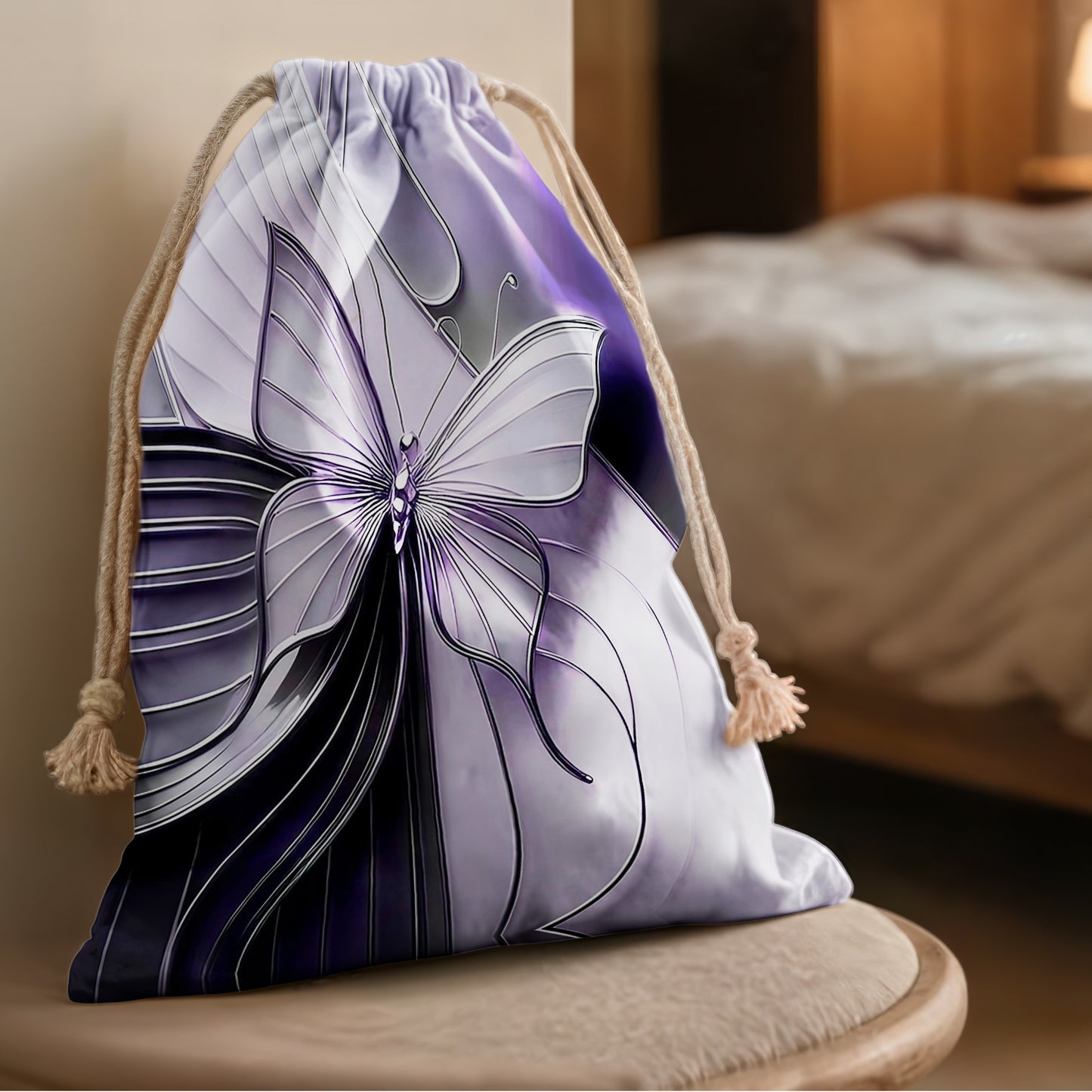 Deep Violet Butterfly Wings Gift Sack